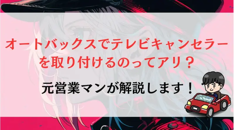 オートバックスでテレビキャンセラーを取り付けるのってアリ？